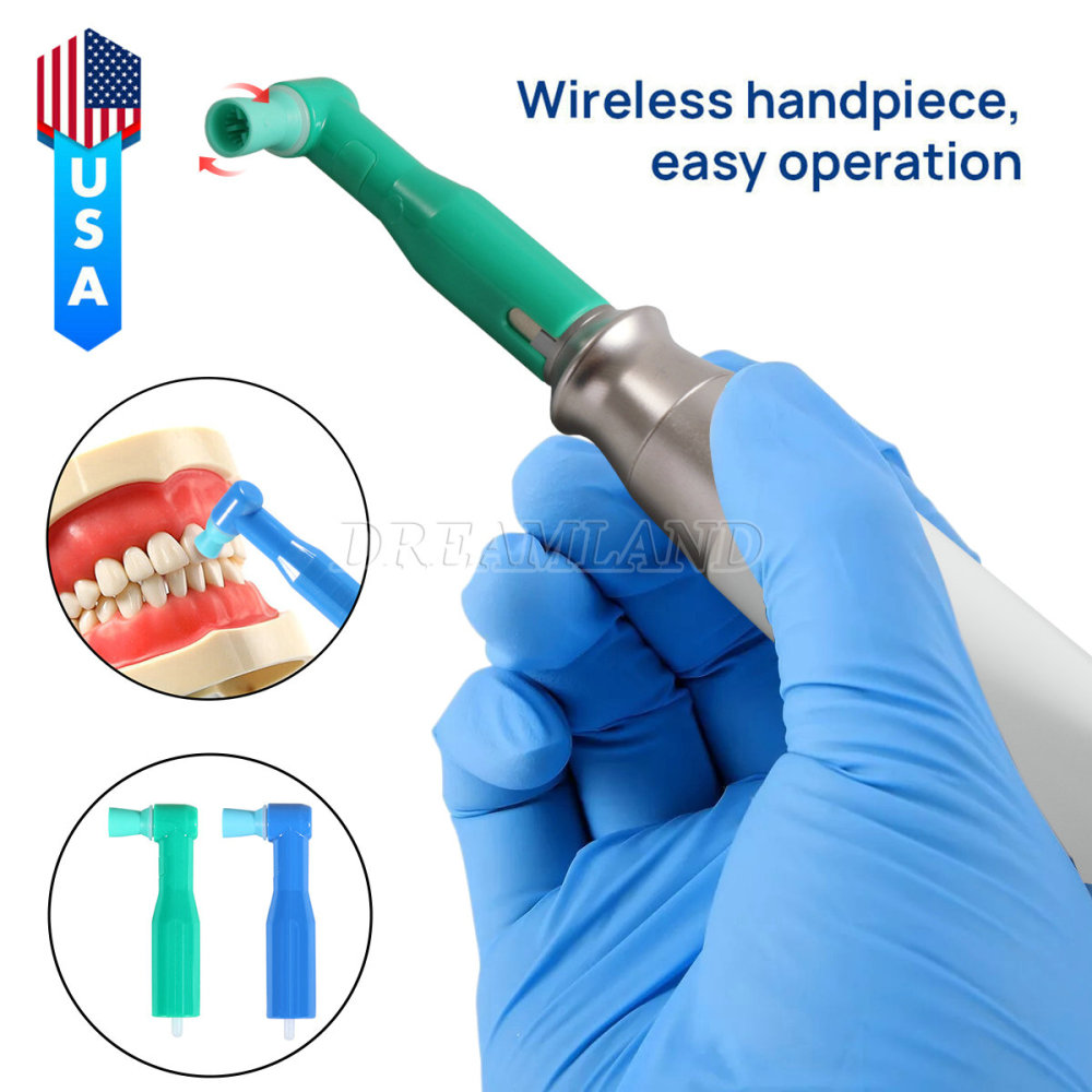 Dental Electric Hygiene Polishing Prophy Handpiece +2 Prophy Angles