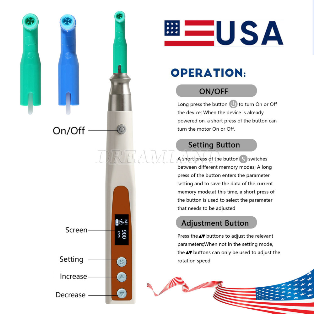 Dental Electric Hygiene Polishing Prophy Handpiece +2 Prophy Angles