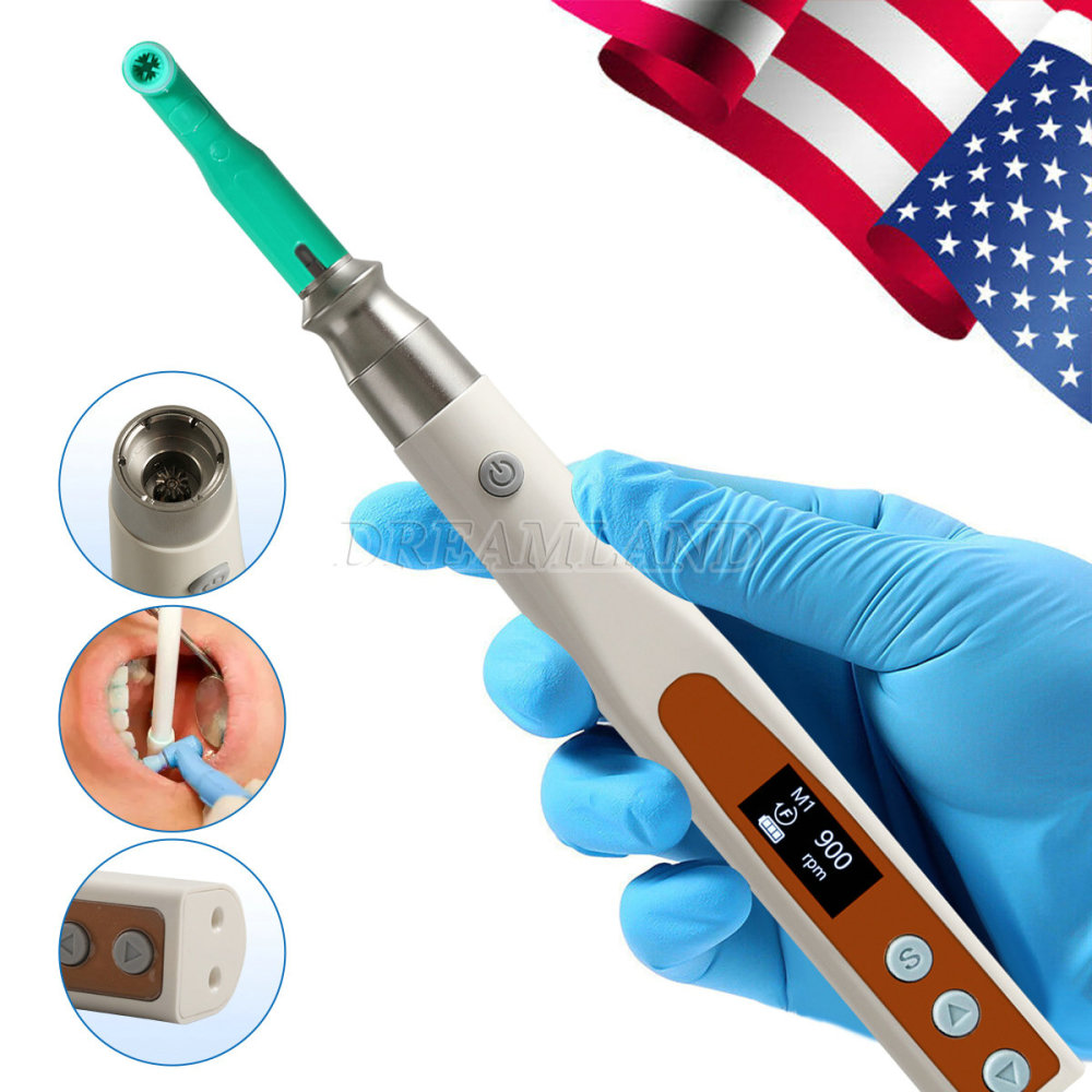 Dental Electric Hygiene Polishing Prophy Handpiece +2 Prophy Angles