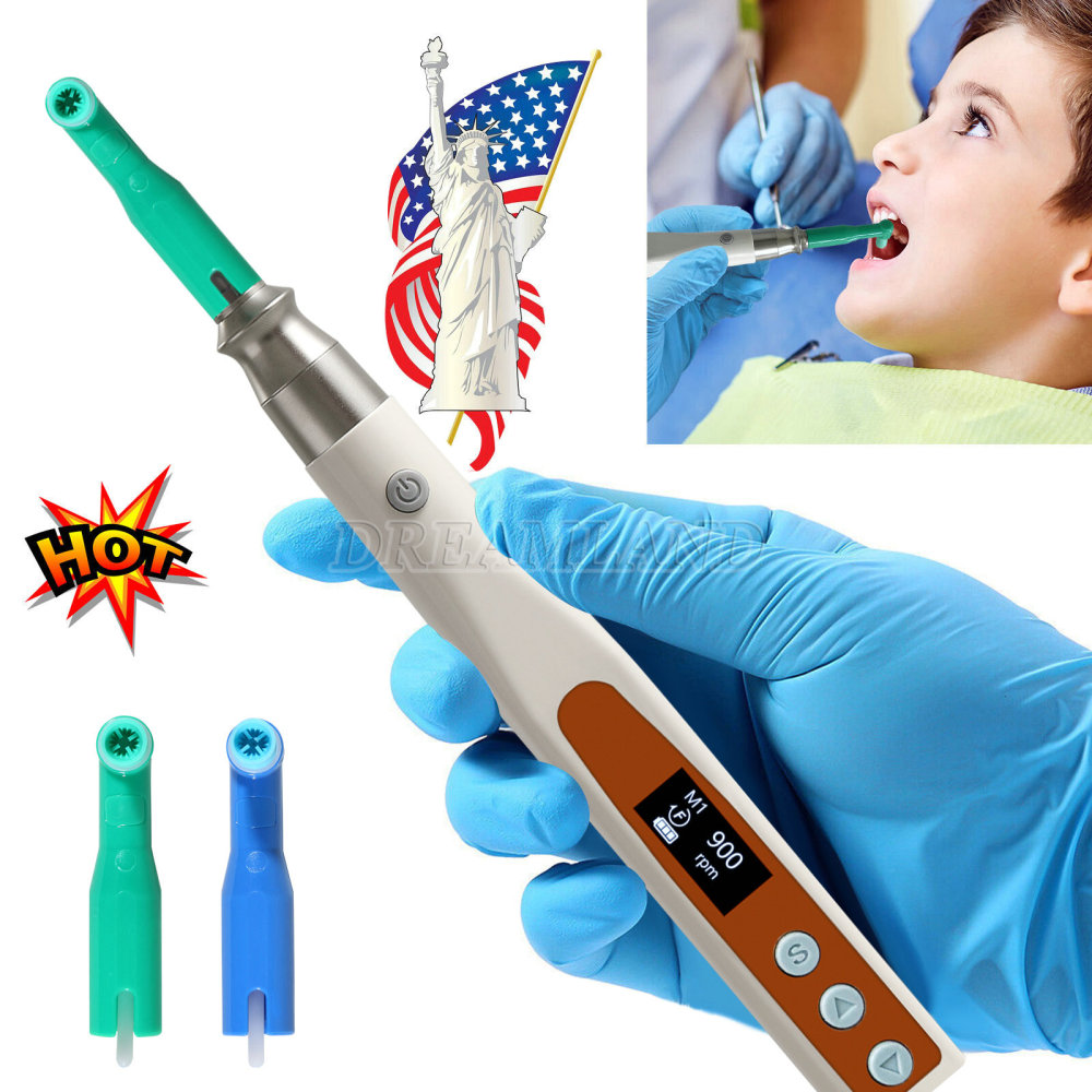 Dental Electric Hygiene Polishing Prophy Handpiece +2 Prophy Angles