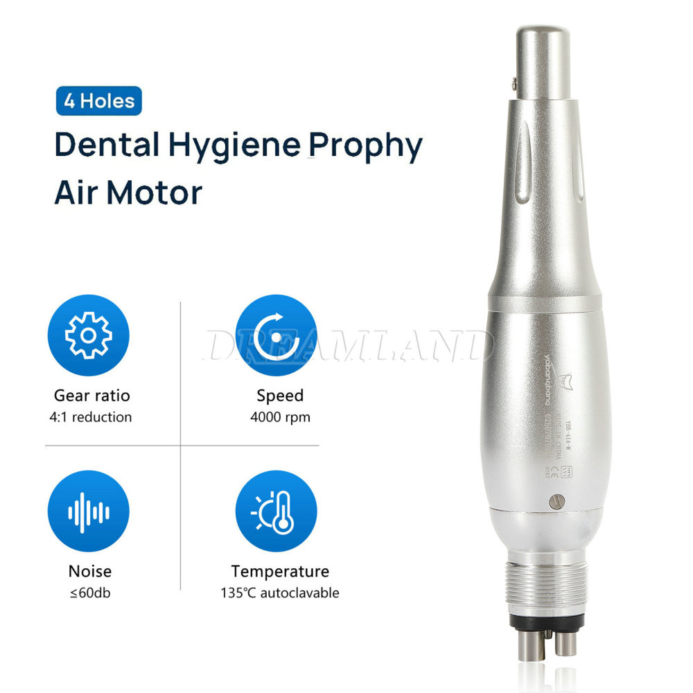 Dental Hygiene Prophy Handpiece Air Motor + 4:1 Straight Reduction Handpiece