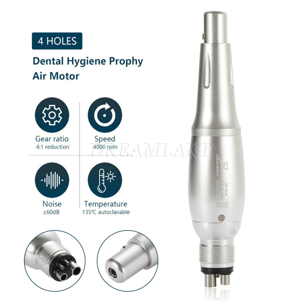 Dental Hygiene Prophy Handpiece Air Motor + 4:1 Straight Reduction Handpiece