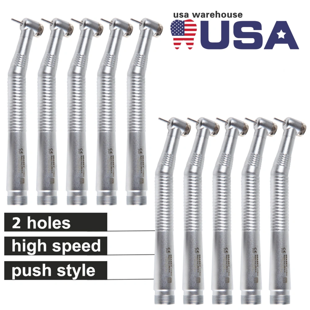 NSK PANA MAX Style Dental High Speed Handpiece Push Button Air Turbine Standard head 2/4 Hole