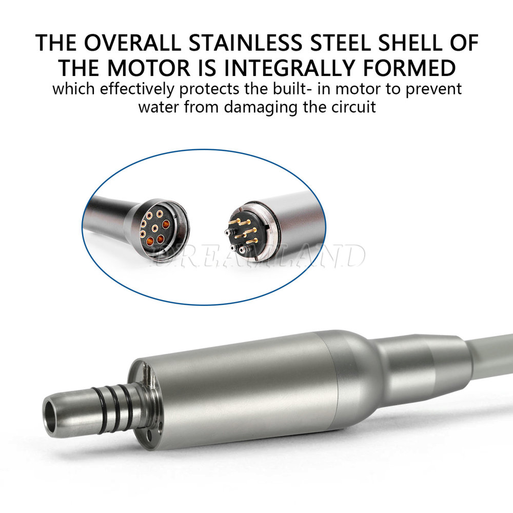 New Dental Brushless Electric LED Micro Motor/1:5 Fiber Optic Handpiece Contra Angle