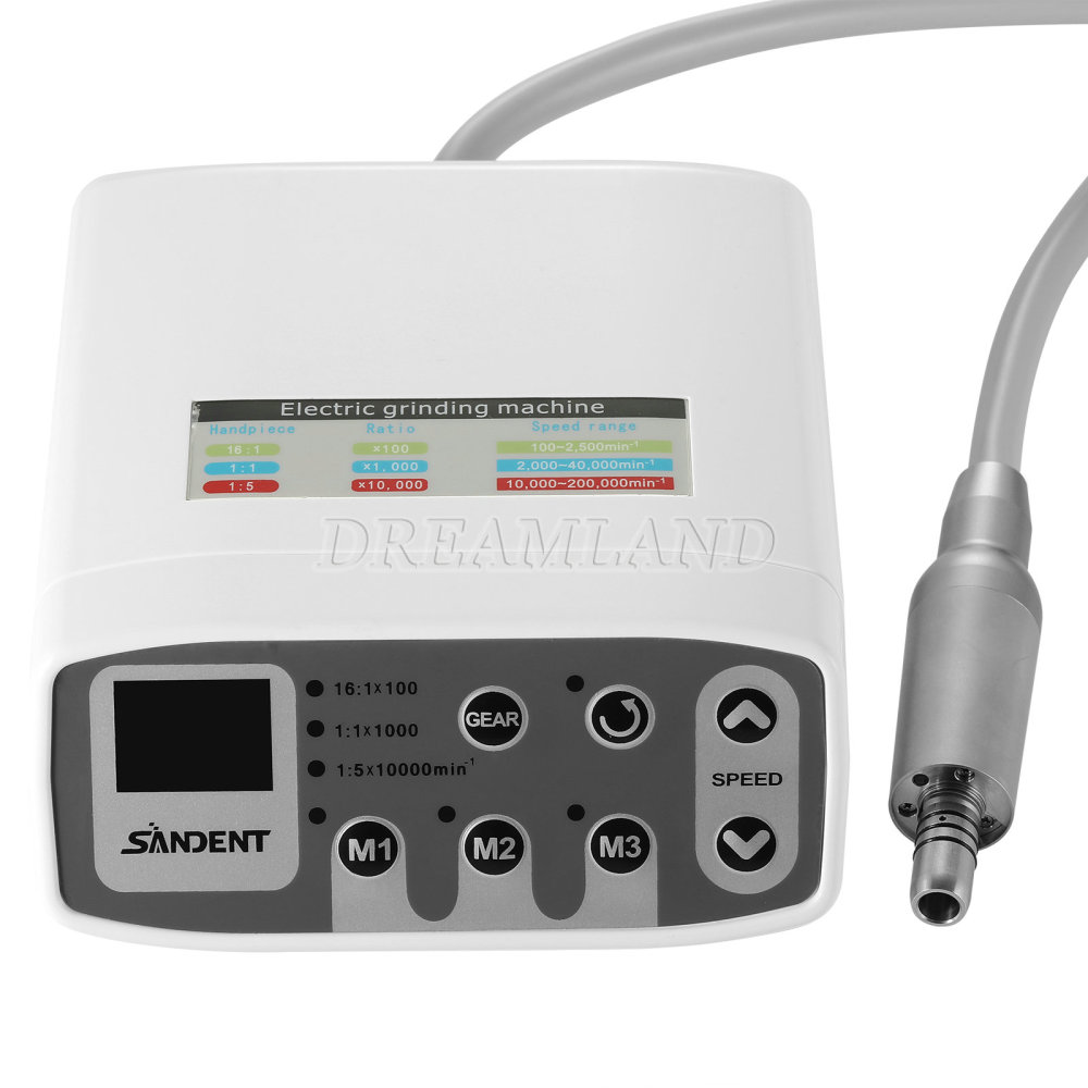 New Dental Brushless Electric LED Micro Motor/1:5 Fiber Optic Handpiece Contra Angle