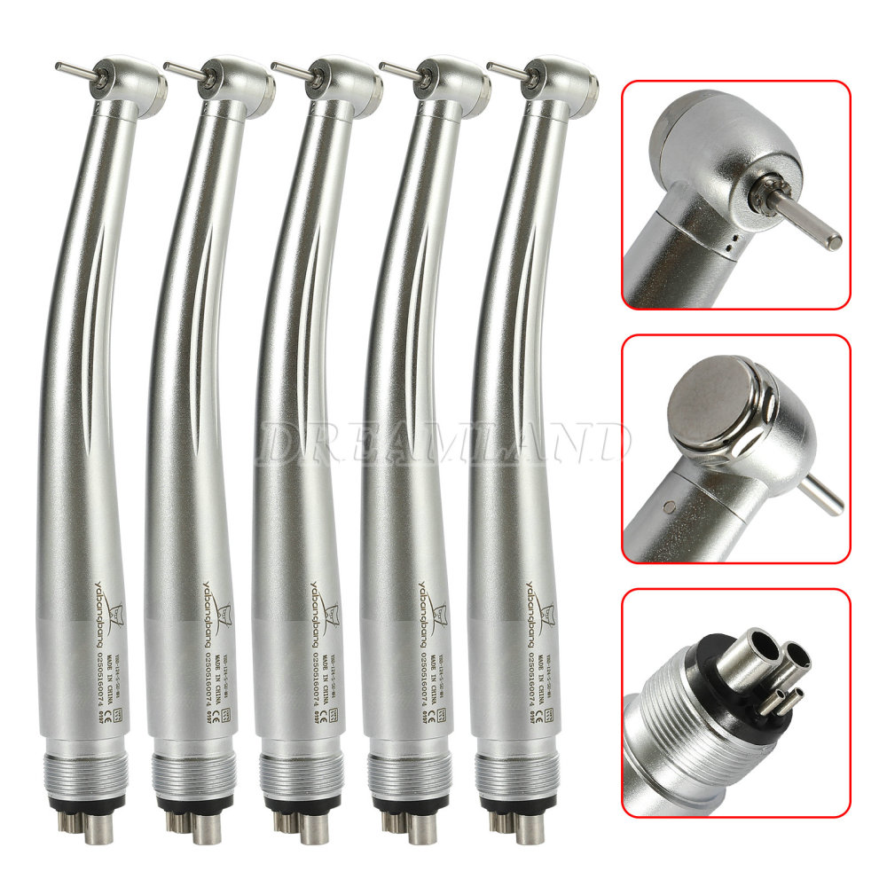 Dental High Speed Handpiece Push Button Pedo Pediatric Mini Small Head 4Hole