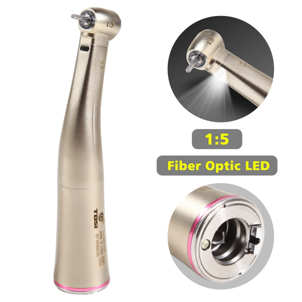 TOSI Dental 1:5 Fiber Optic Contra Angle Handpiece Fit E-type Motor