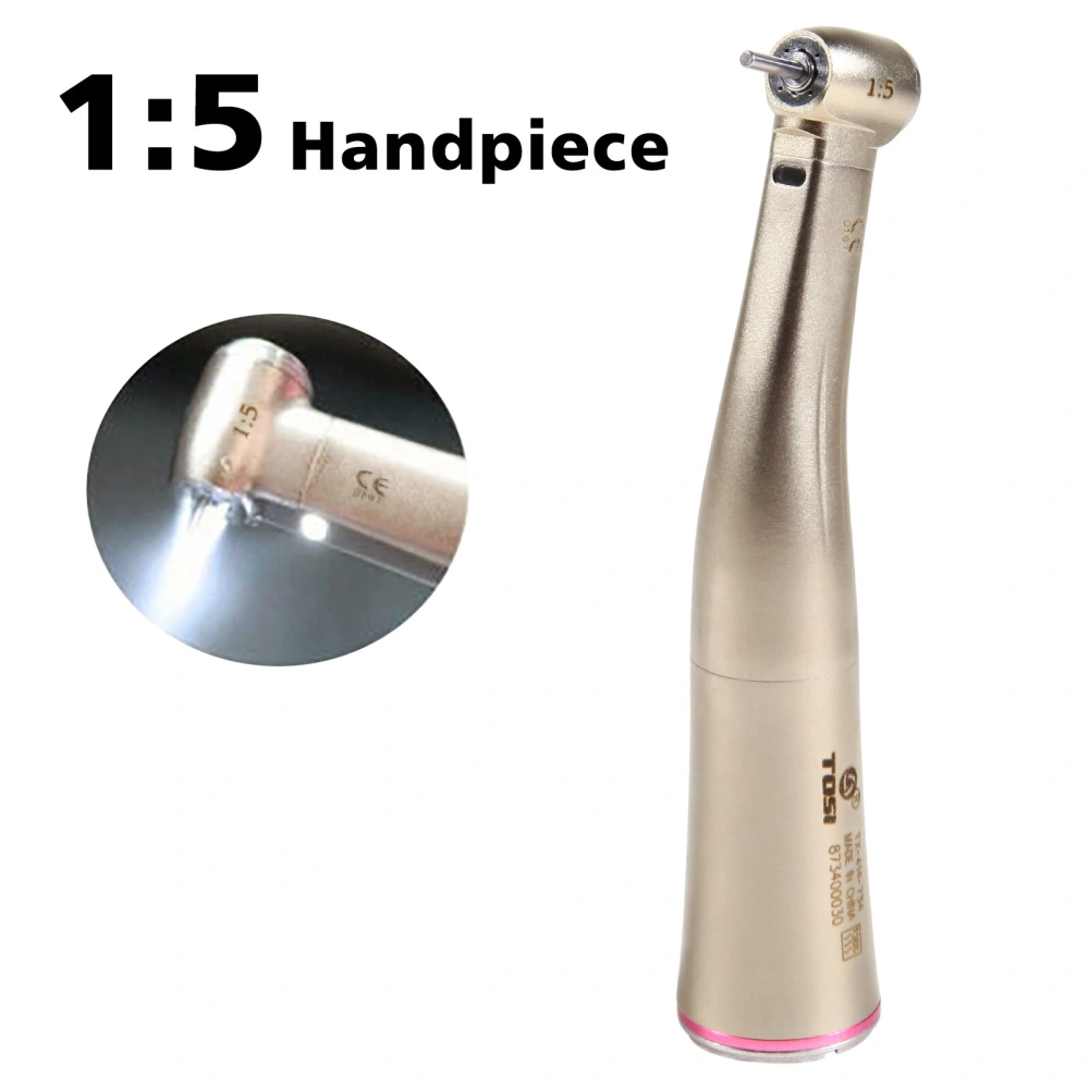 TOSI Dental 1:5 Fiber Optic Contra Angle Handpiece Fit E-type Motor