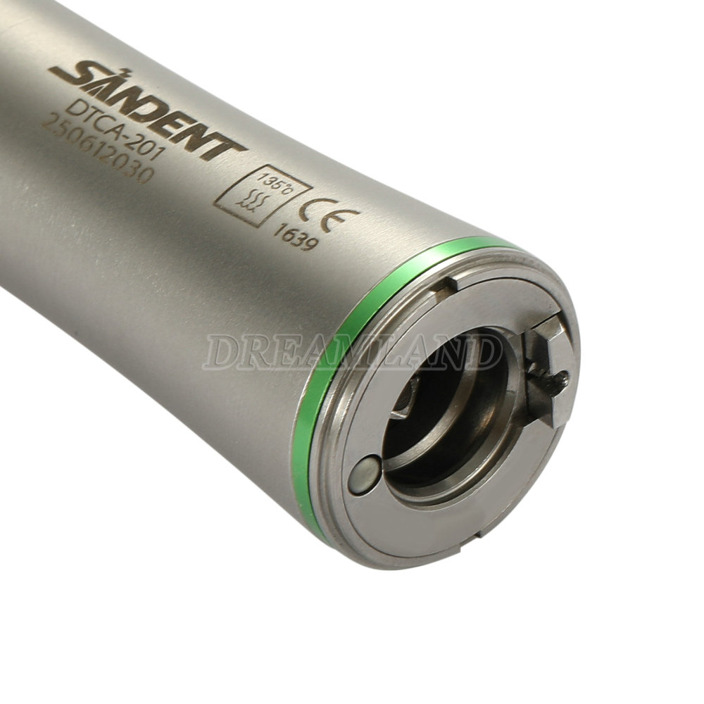 LED Fiber Optic Dental 20:1 Implant Contra Angle Low Speed Handpiece Push Button SANDENT