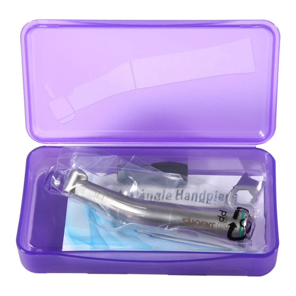 SANDENT Dental Low Speed Handpiece Fiber Optic Contra Angle 16:1