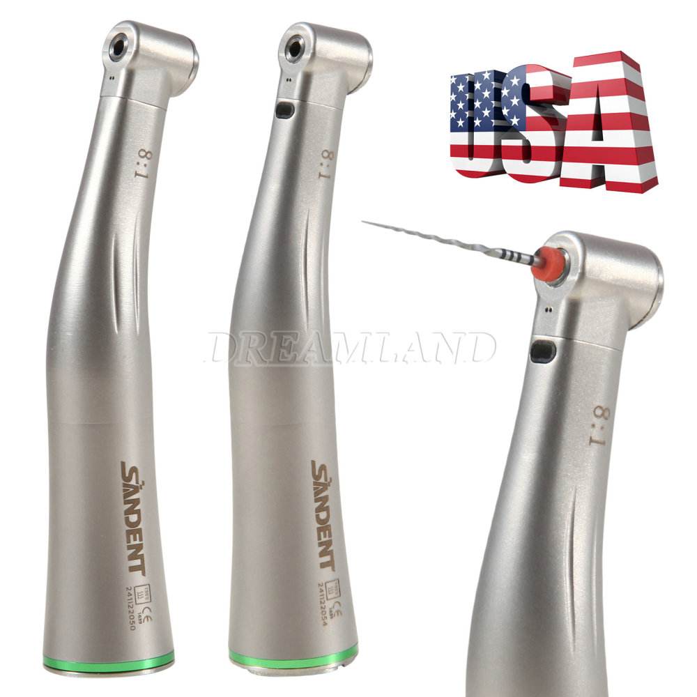 NSK Style Dental 8:1 Endo Handpiece Mini Head Fiber Optic /Non-fiber optic