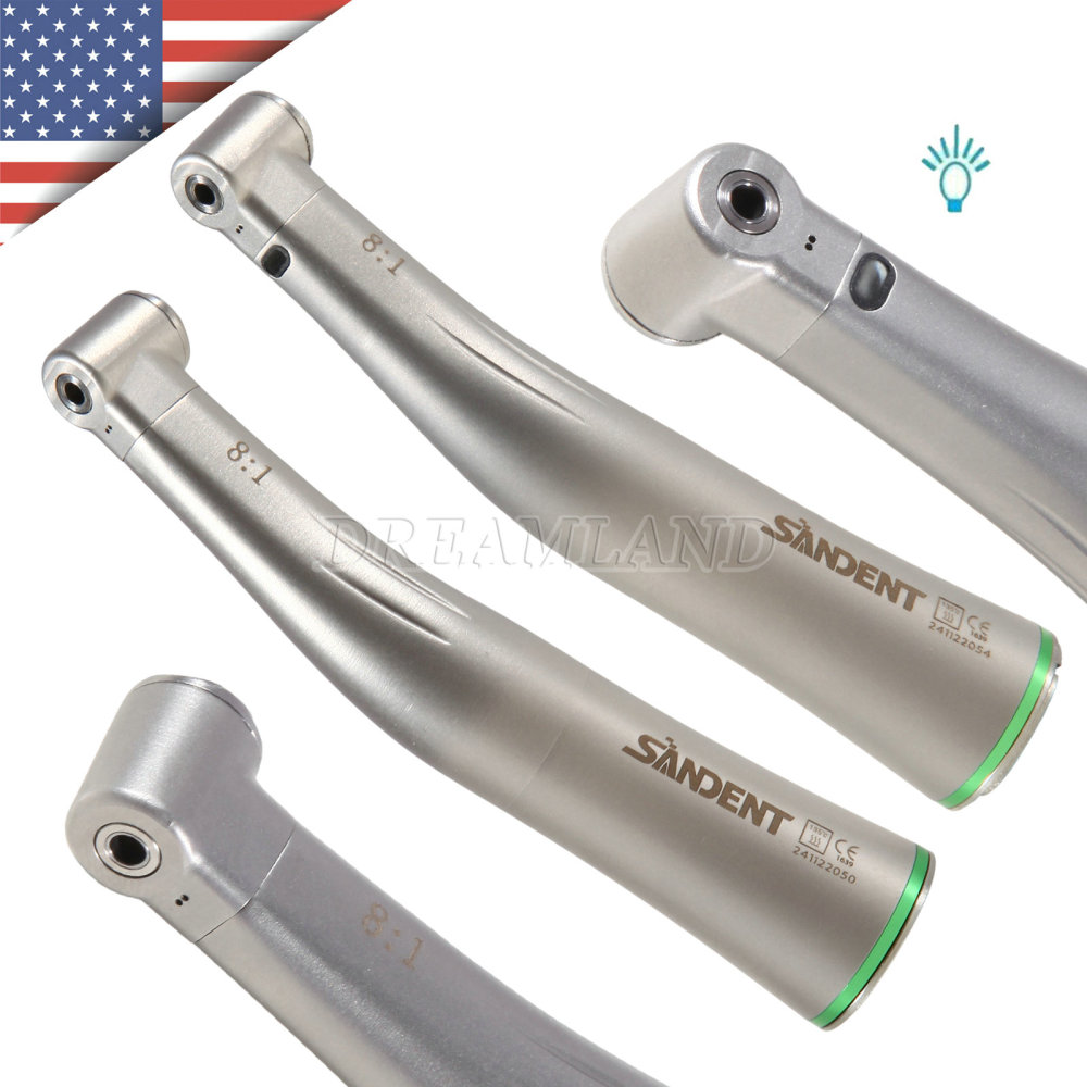 NSK Style Dental 8:1 Endo Handpiece Mini Head Fiber Optic /Non-fiber optic