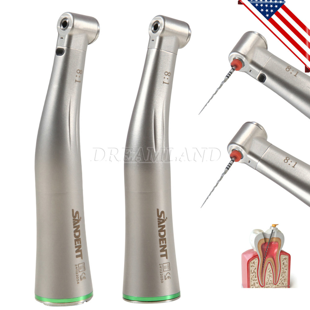 NSK Style Dental 8:1 Endo Handpiece Mini Head Fiber Optic /Non-fiber optic