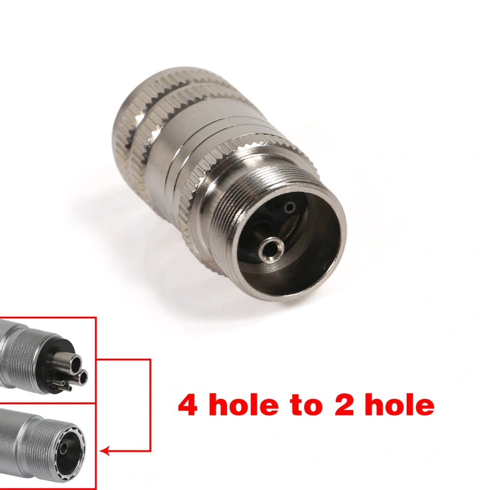 Dental 2 to 4 & 4 to 2Hole Coupler Adapter Changer for High Speed Handpiece