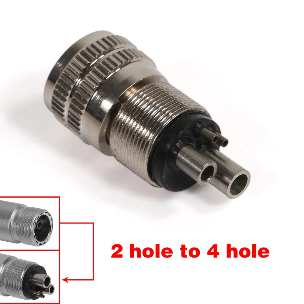 Dental 2 to 4 & 4 to 2Hole Coupler Adapter Changer for High Speed Handpiece