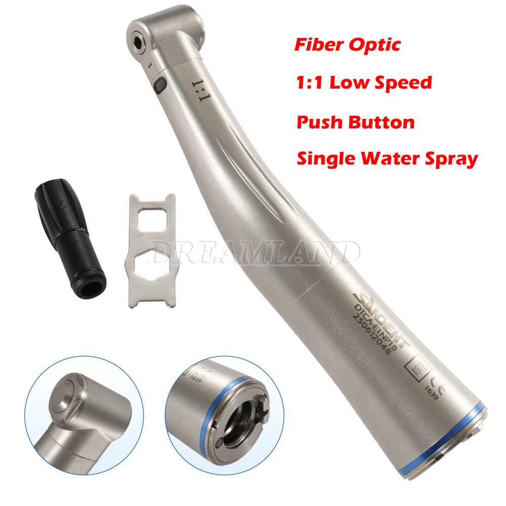 NSK Style Dental Contra Angle 1:1 LED Fiber Optic Handpiece High quality SANDENT
