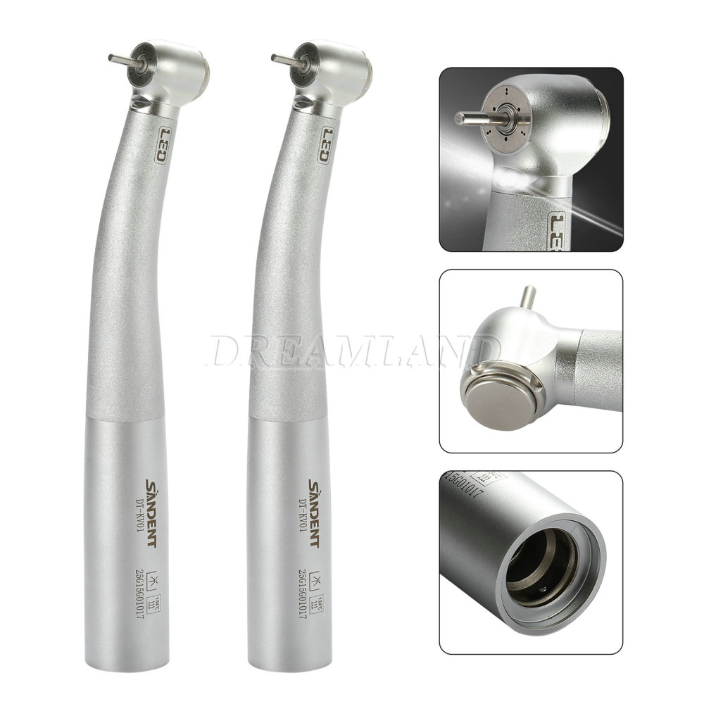 SANDENT Dental Fiber Optic High Speed Turbine Handpiece 3 spray Fit KAVO Coupler