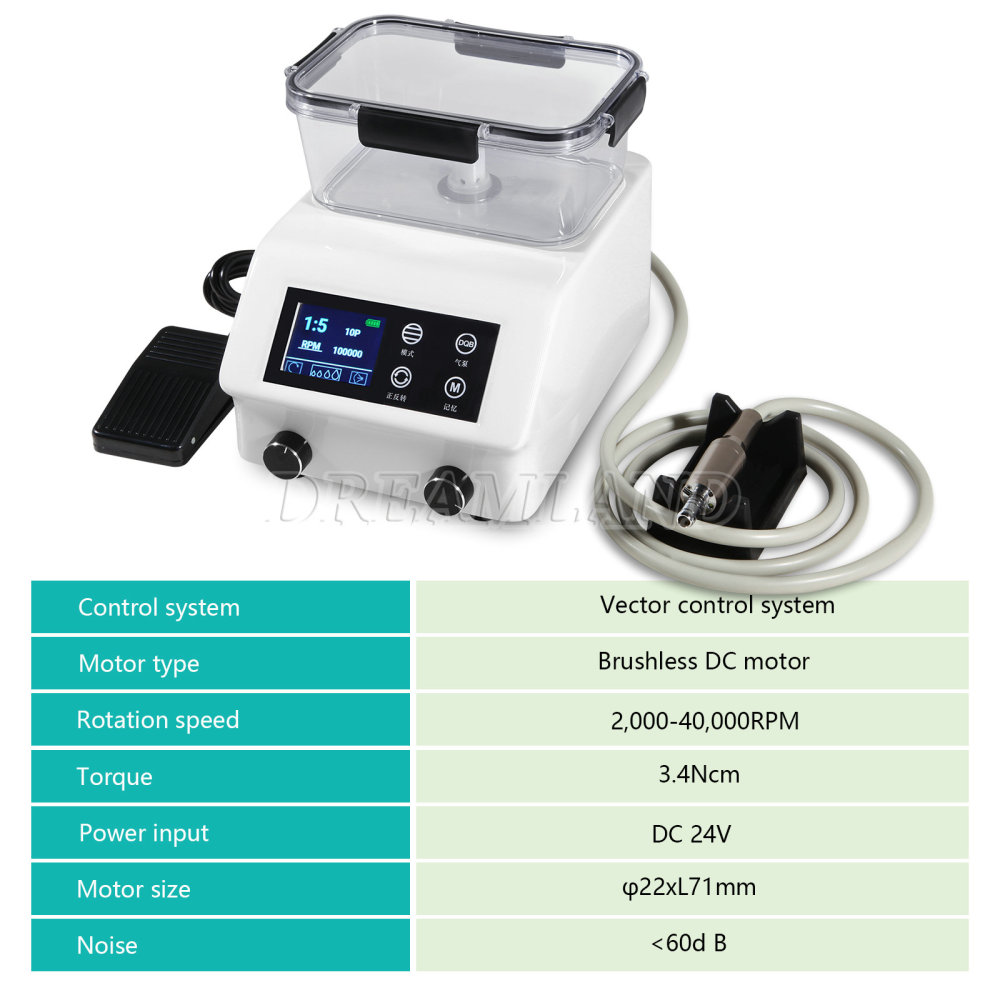 Dental Brushless Electric Micro motor with Self Water Pumping Micromotor