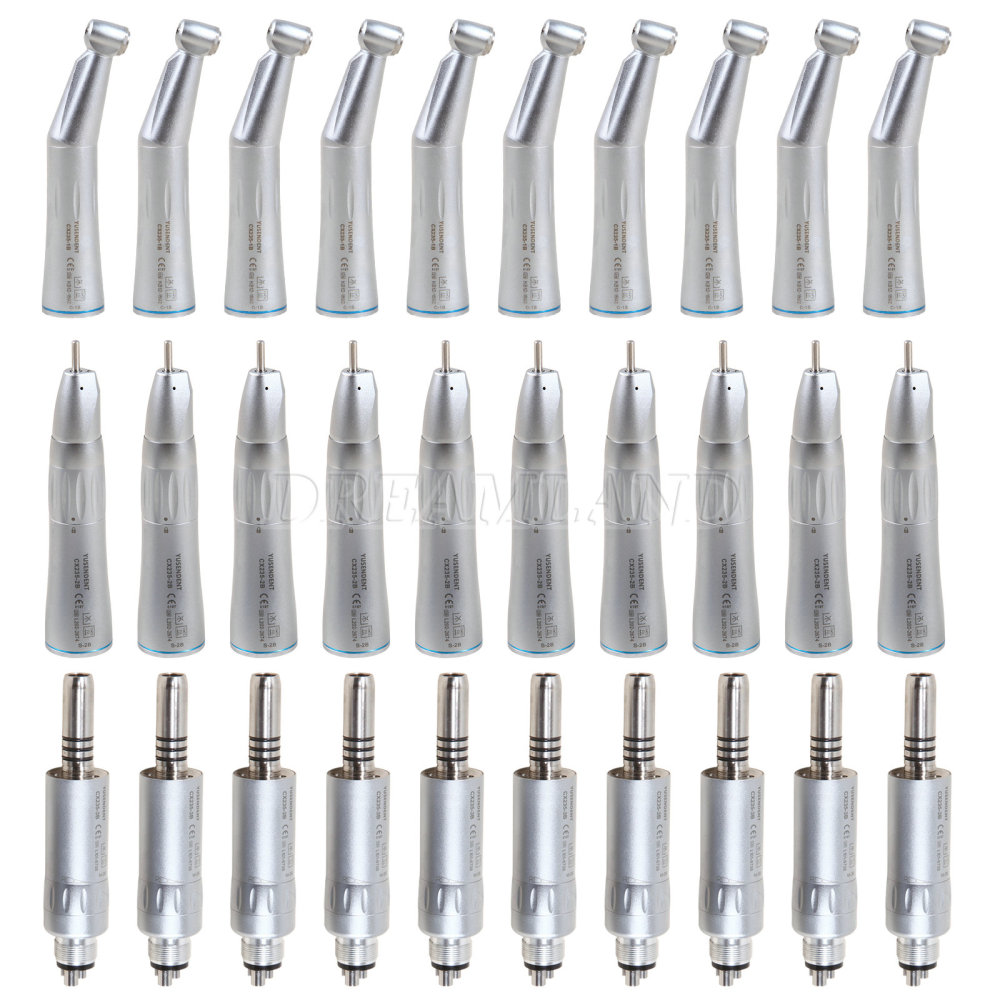COXO Dental Inner Water Spray Contra Angle Straight Air Motor Handpiece E-type