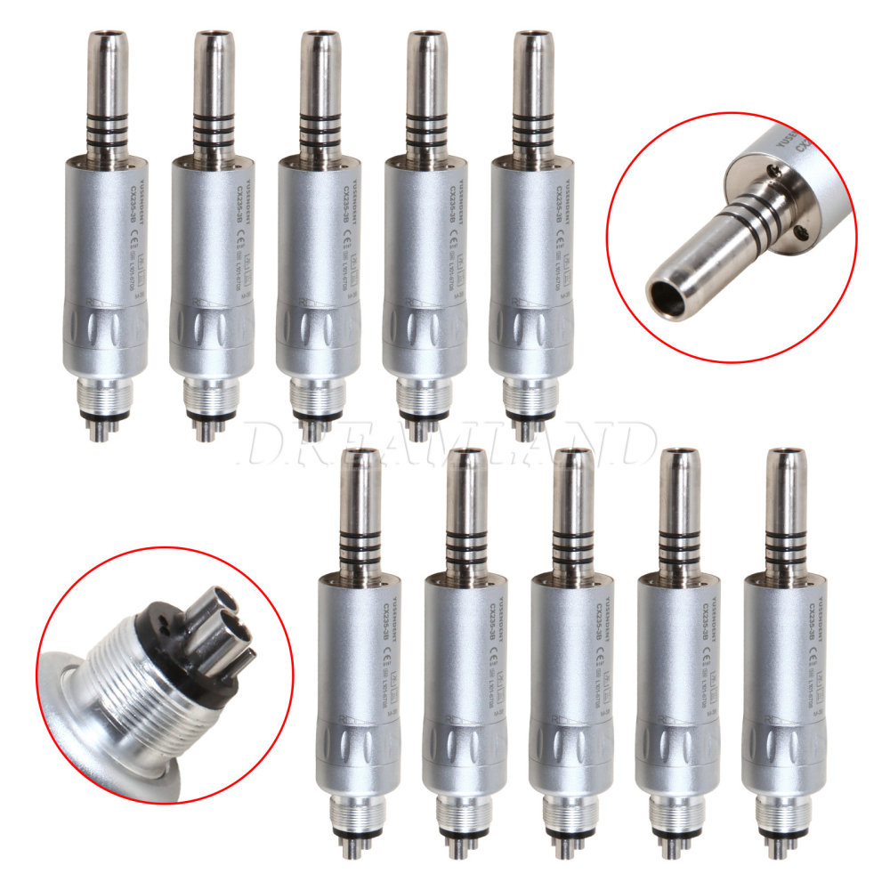 COXO Dental Inner Water Spray Contra Angle Straight Air Motor Handpiece E-type