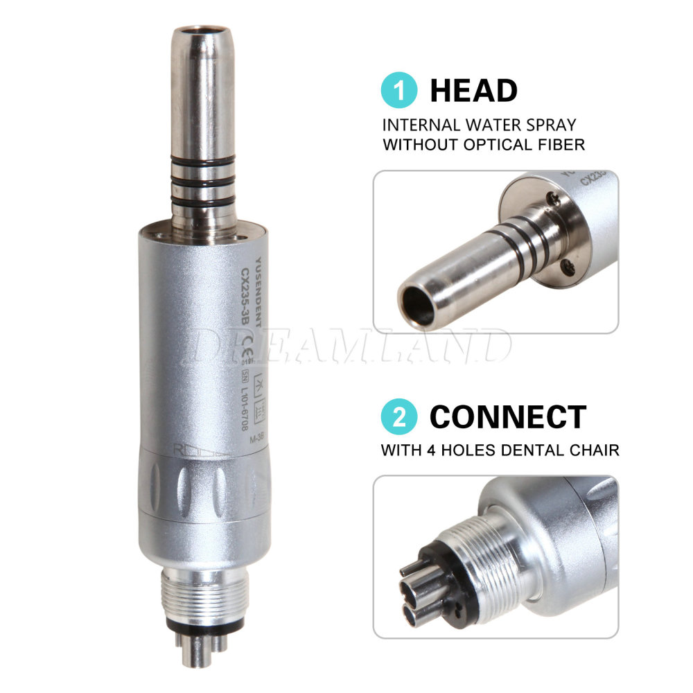 COXO Dental Inner Water Spray Contra Angle Straight Air Motor Handpiece E-type