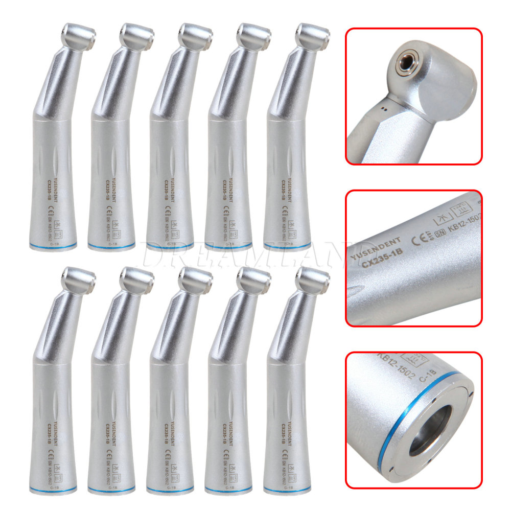 COXO Dental Inner Water Spray Contra Angle Straight Air Motor Handpiece E-type