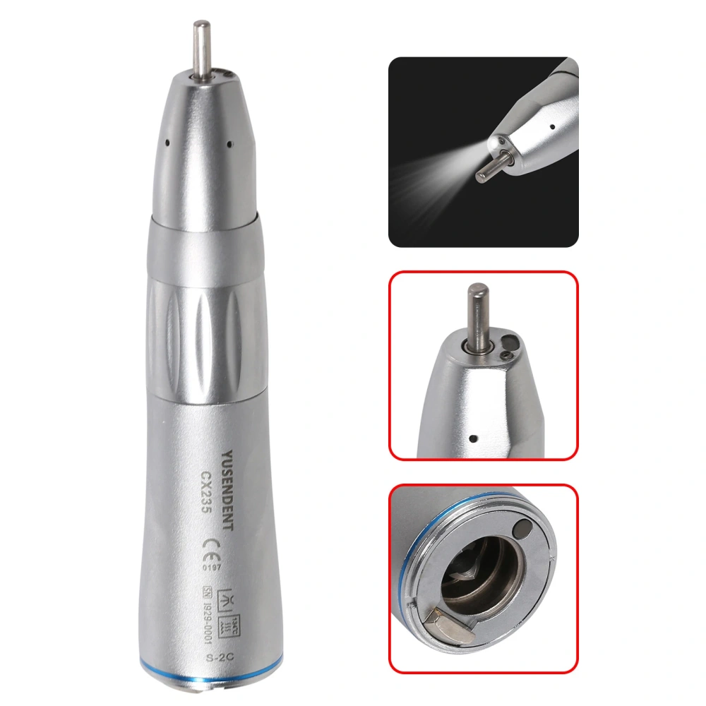 Dental LED Fiber Optic Contra Angle Slow Speed Air Motor Straight Handpiece YUSENDENT