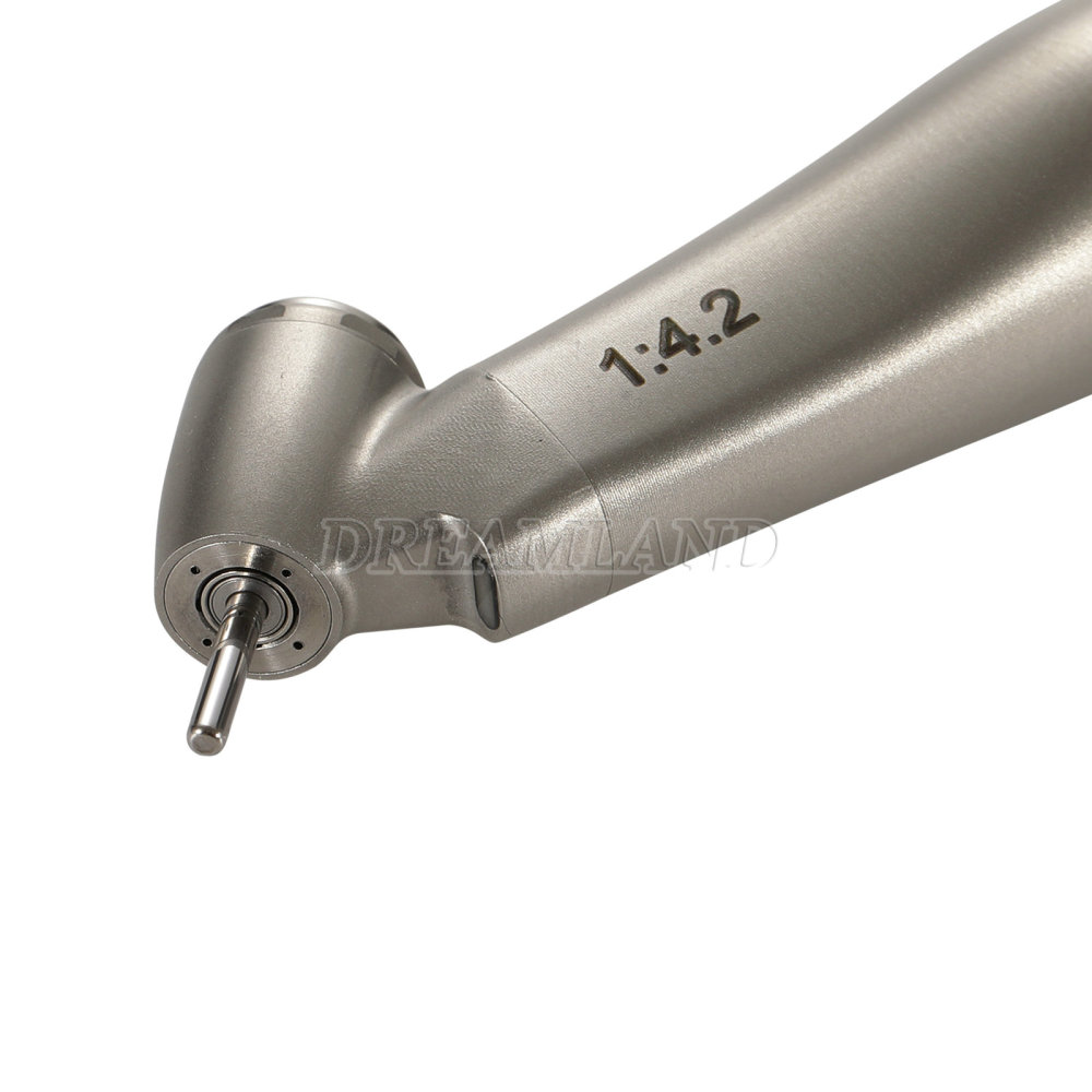 Upgrade verion Sandent brand Dental 1:4.2 Increasing Handpiece 45 Degree Fiber Optic Electric Contra Angle