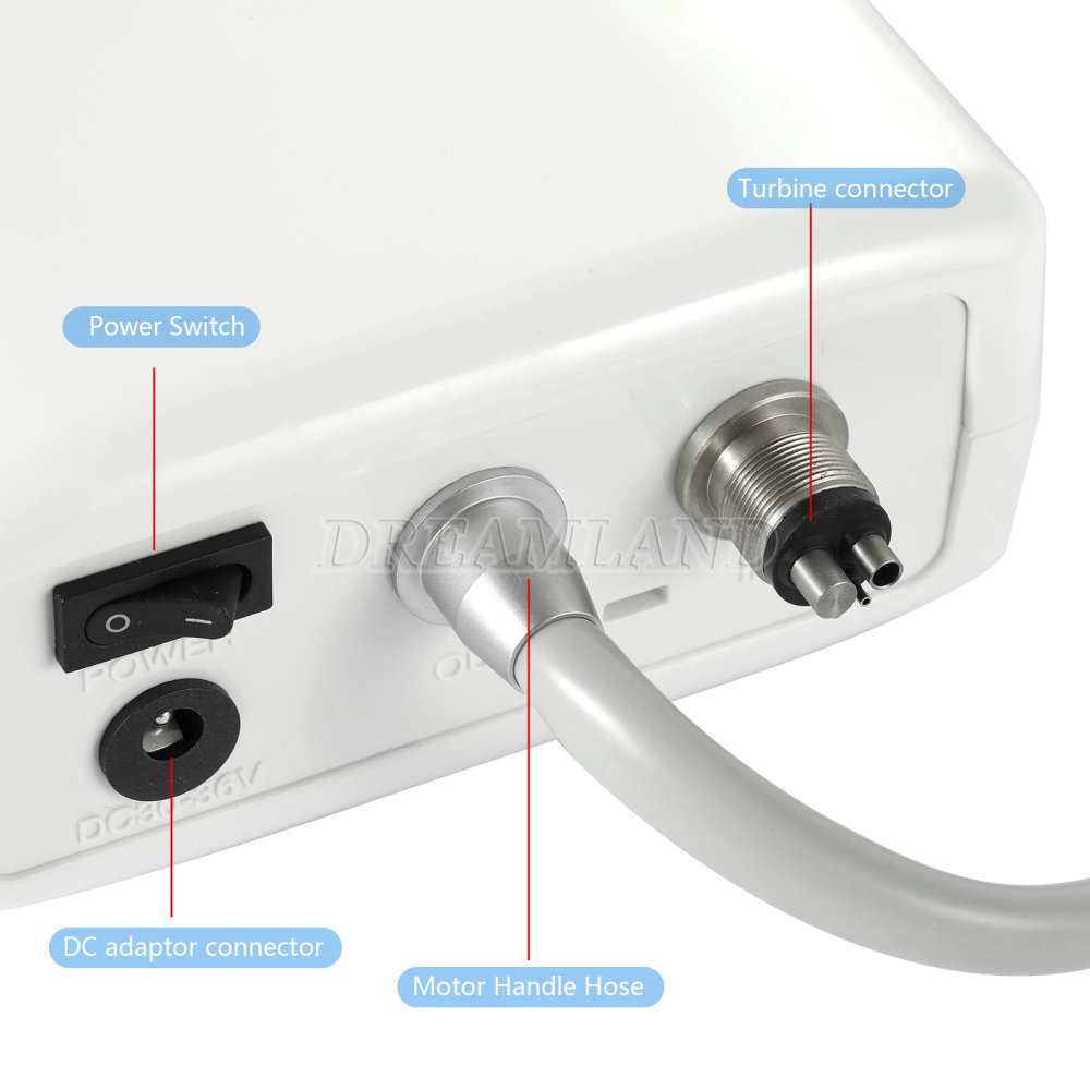 New Dental Brushless Electric LED Micro Motor/1:5 Fiber Optic Handpiece Contra Angle