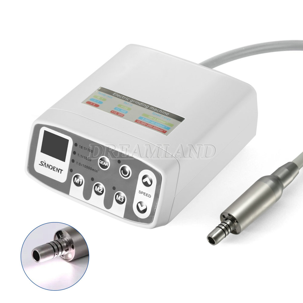 New Dental Brushless Electric LED Micro Motor/1:5 Fiber Optic Handpiece Contra Angle