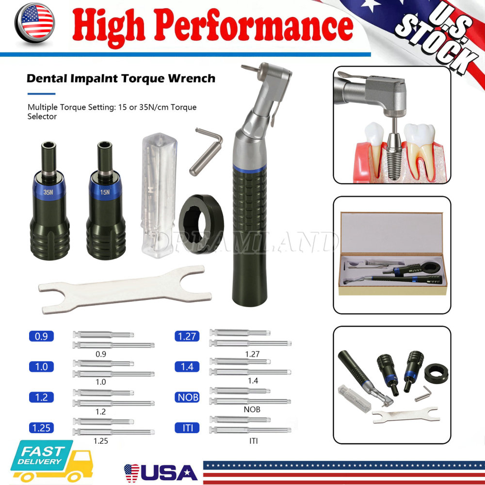 Dental Implant Torque Wrench Handpiece Universal Adjustable