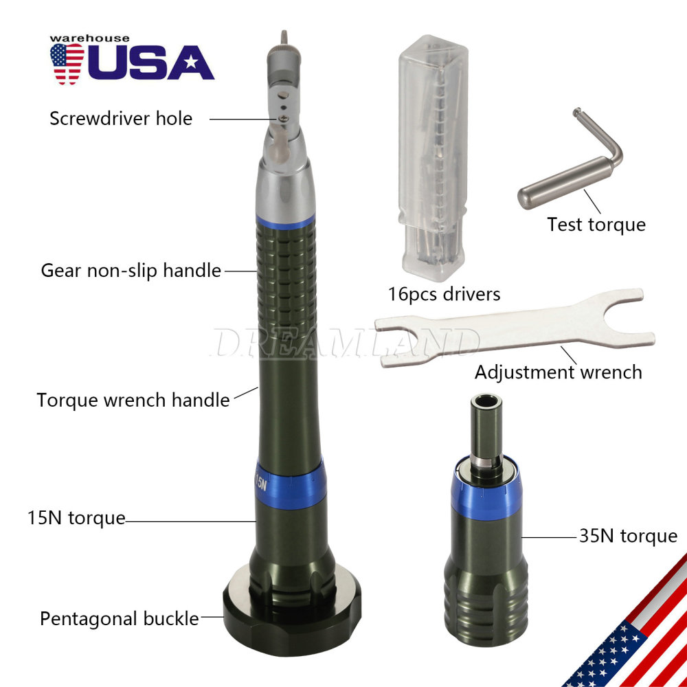 Dental Implant Torque Wrench Handpiece Universal Adjustable