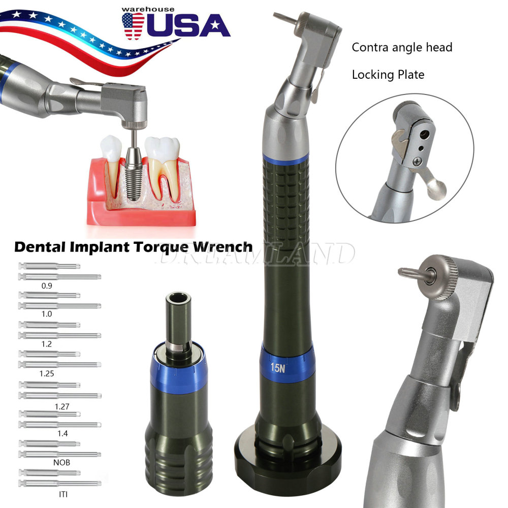 Dental Implant Torque Wrench Handpiece Universal Adjustable