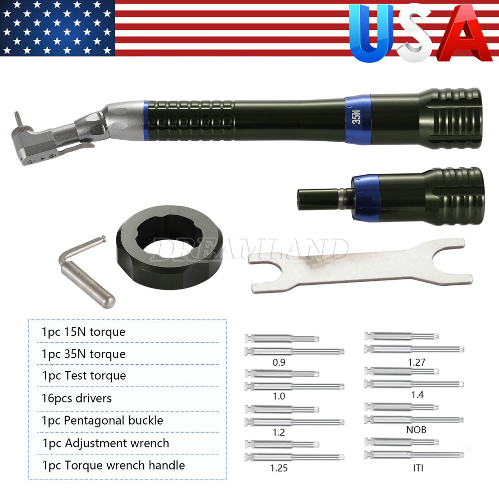 Dental Implant Torque Wrench Handpiece Universal Adjustable