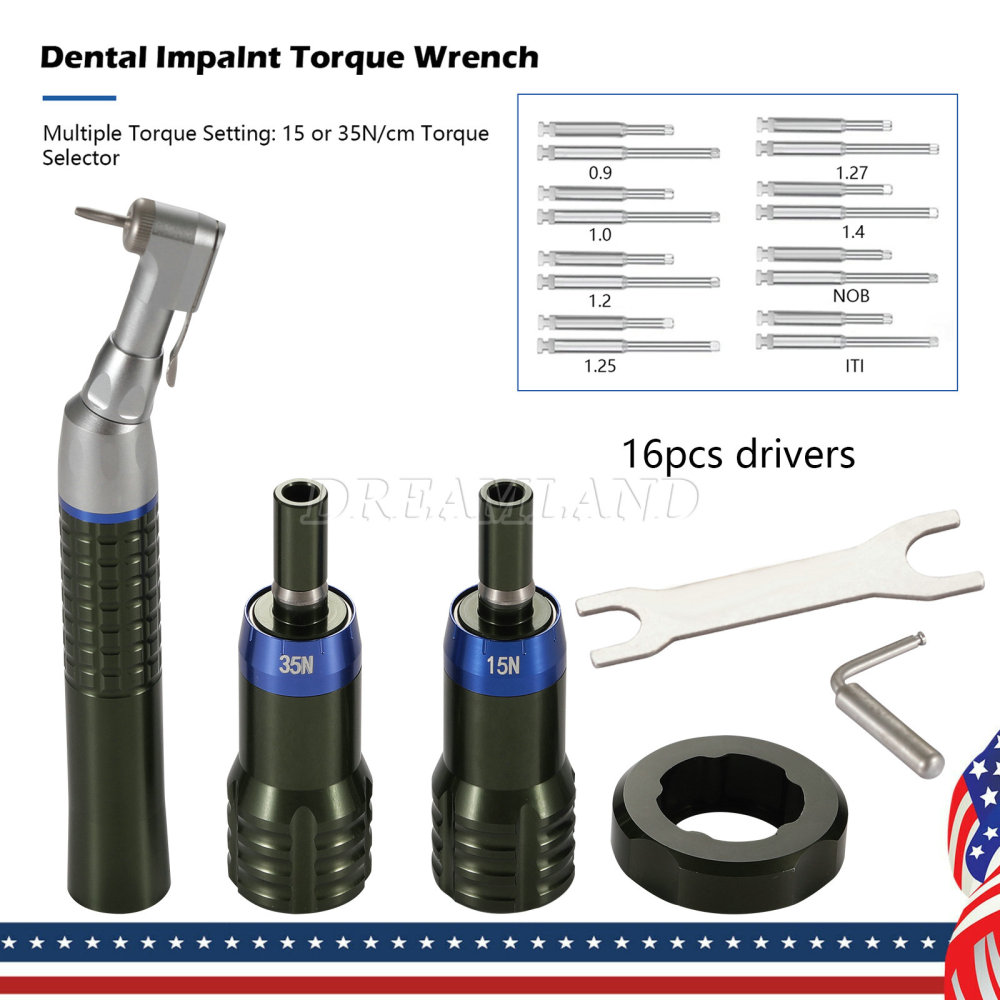 Dental Implant Torque Wrench Handpiece Universal Adjustable