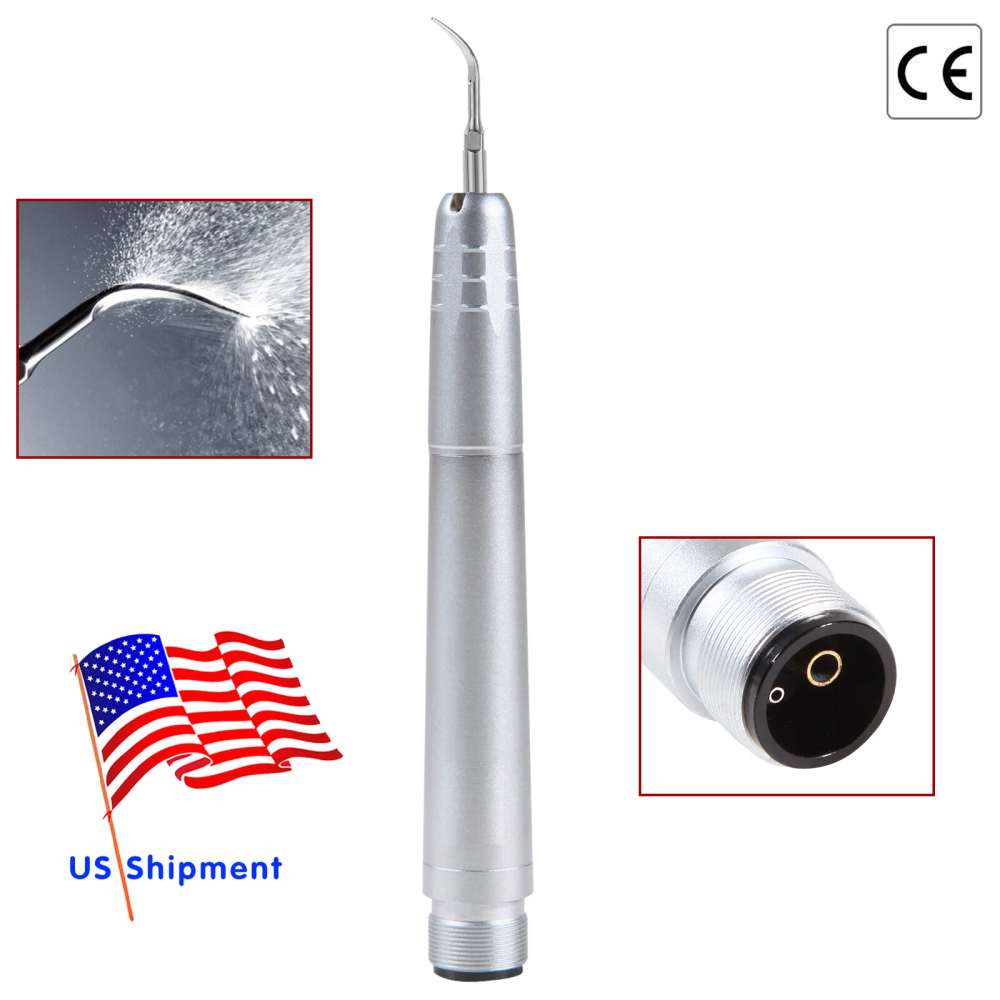 Dental Ultrasonic Air Perio Scaler Handpiece  2 Hole + 3 Scaling Tips for Dentist