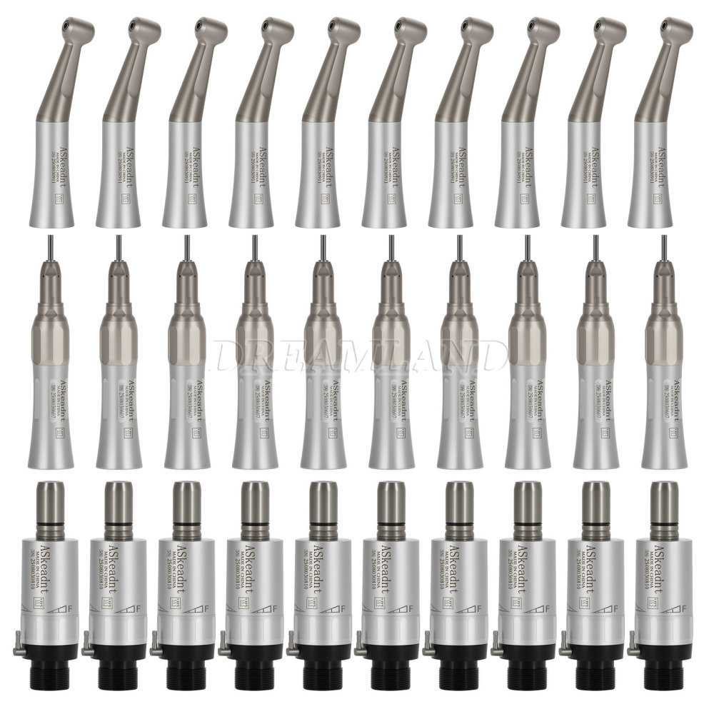 New AS type Dental Slow Low Speed push button Contra Angle Handpiece/ Straight Handpiece/ air Motor 2/4Hole