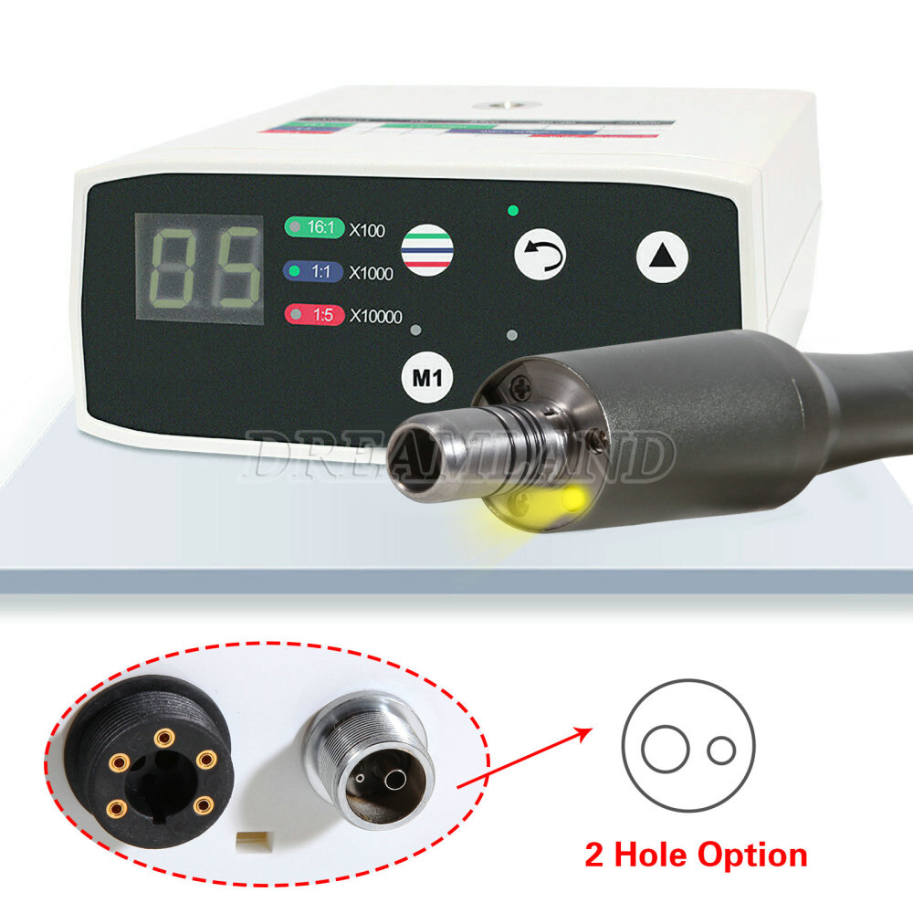 Dental LED Brushless Electric Micro Motor NSK Style 2 holes