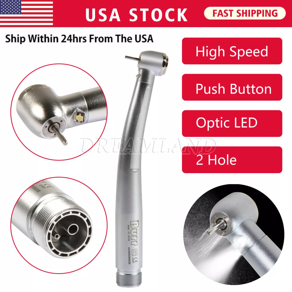 Burr E-generator Dental LED High Speed Handpiece 2 Hole UDB large head