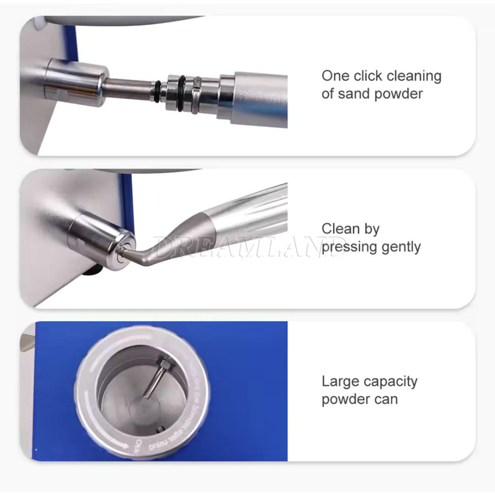 Dental Air Water Prophy Polishing Sandblasting Machine Teeth Cleaning Machine 4 hole