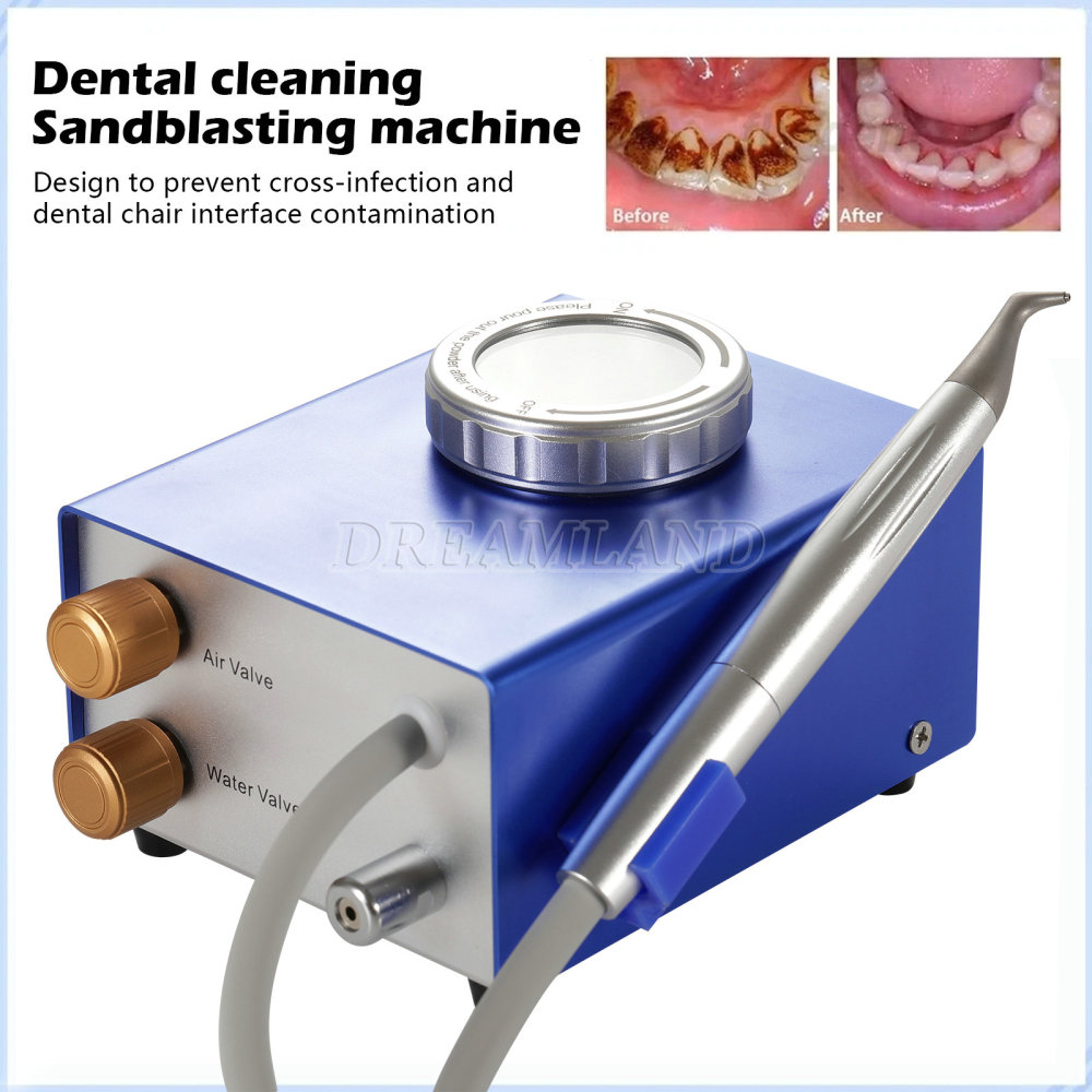 Dental Air Water Prophy Polishing Sandblasting Machine Teeth Cleaning Machine 4 hole