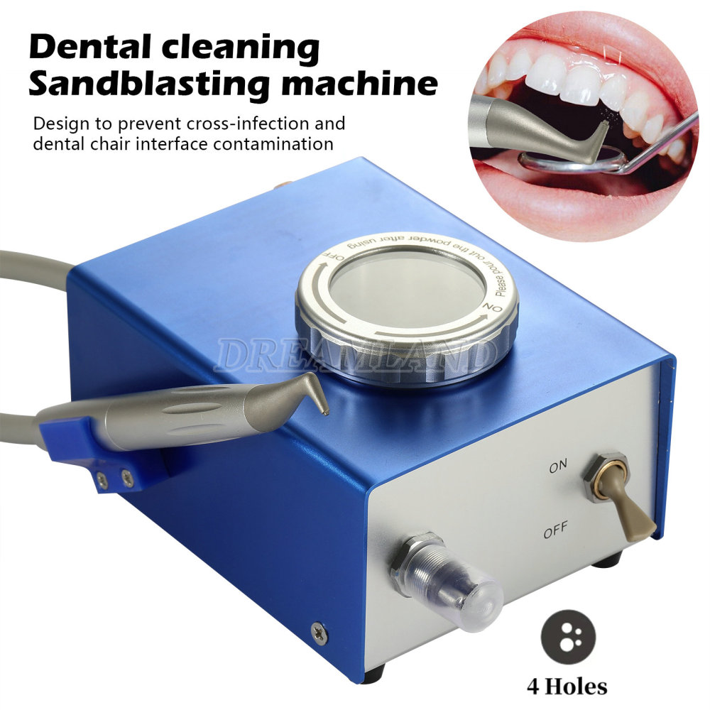 Dental Air Water Prophy Polishing Sandblasting Machine Teeth Cleaning Machine 4 hole