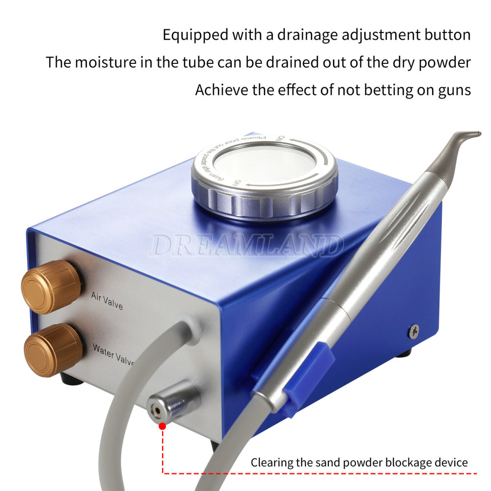 Dental Air Water Prophy Polishing Sandblasting Machine Teeth Cleaning Machine 4 hole