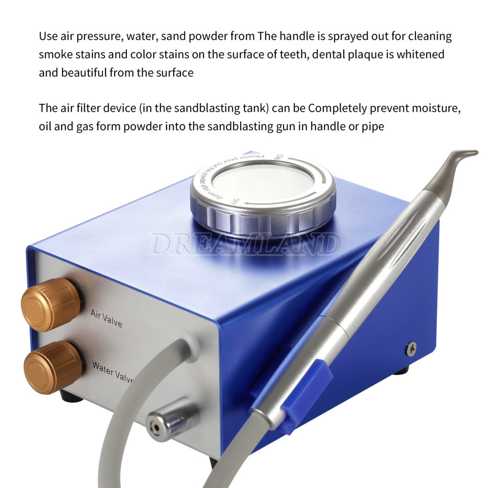 Dental Air Water Prophy Polishing Sandblasting Machine Teeth Cleaning Machine 4 hole