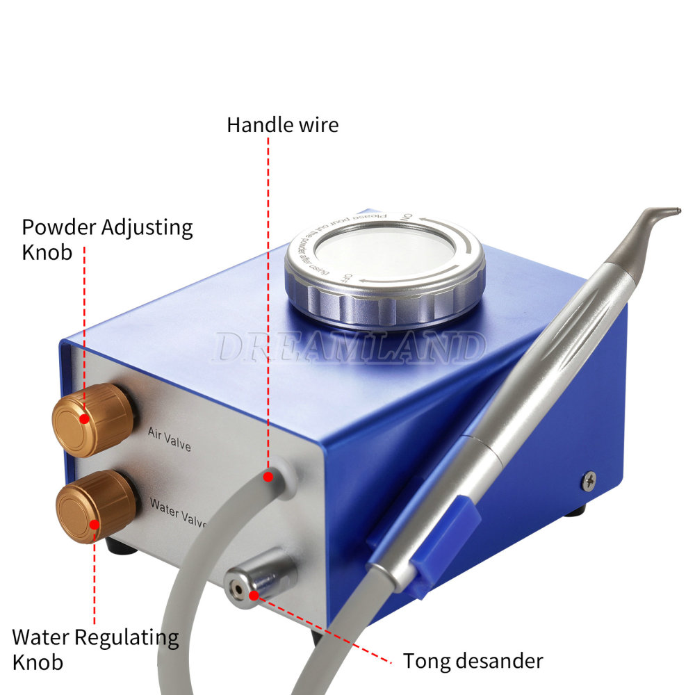 Dental Air Water Prophy Polishing Sandblasting Machine Teeth Cleaning Machine 4 hole