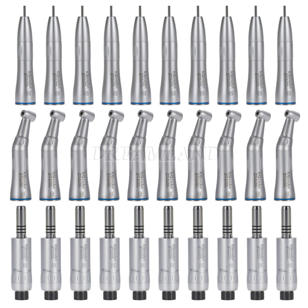 AS Dental Inner Water Low Speed Straight Handpiece Contra Angle Air Motor 2/4H