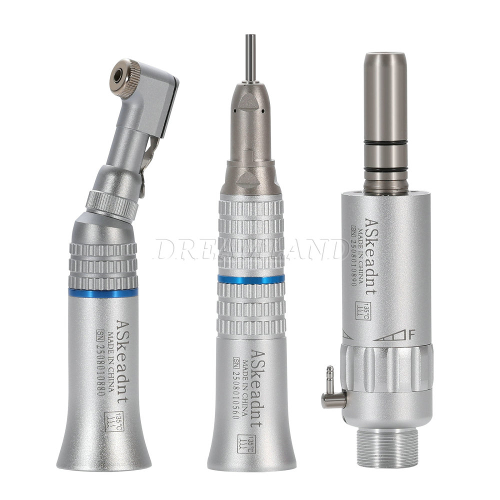 New AS type Dental Slow Low Speed latch Contra Angle Handpiece/ Straight Handpiece/ air Motor 2/4Hole
