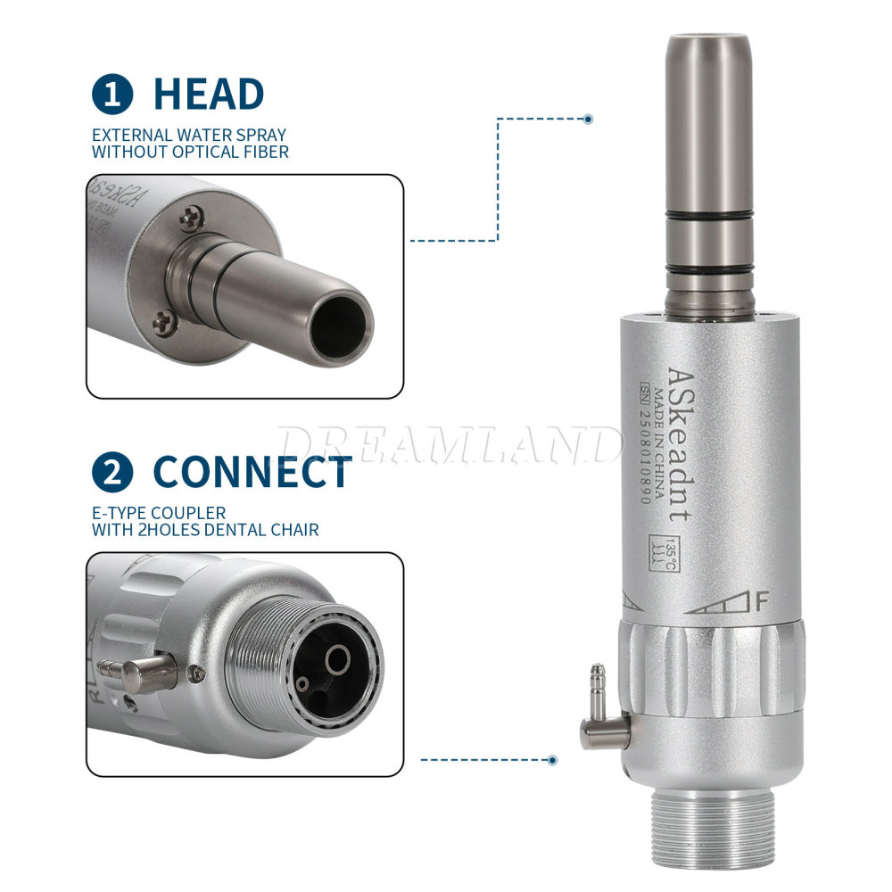 New AS type Dental Slow Low Speed latch Contra Angle Handpiece/ Straight Handpiece/ air Motor 2/4Hole