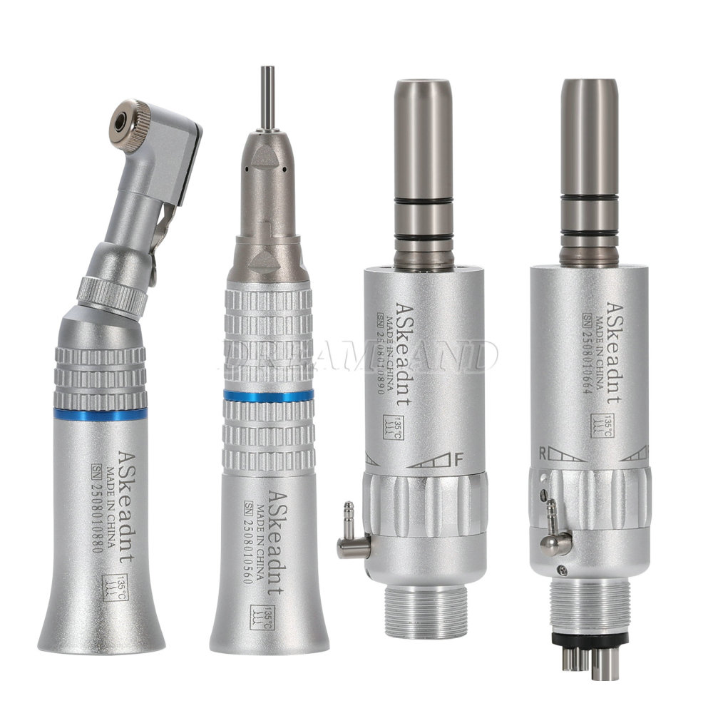 New AS type Dental Slow Low Speed latch Contra Angle Handpiece/ Straight Handpiece/ air Motor 2/4Hole