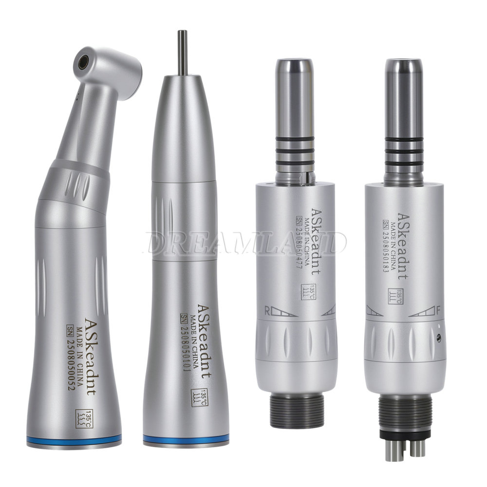 AS Dental Inner Water Low Speed Straight Handpiece Contra Angle Air Motor 2/4H